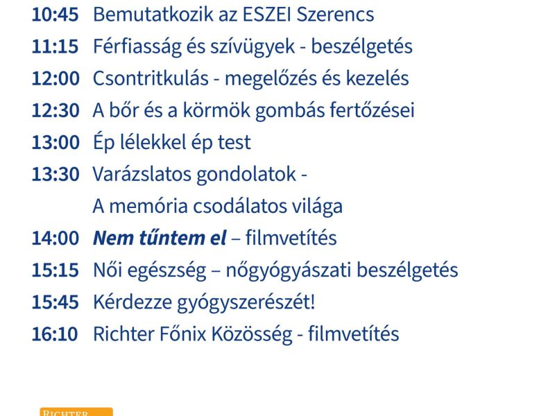 A Rákóczi úton és várkertben május 25-én az egészségé lesz a főszerep, ugyanis a Szerencsre érkezik 